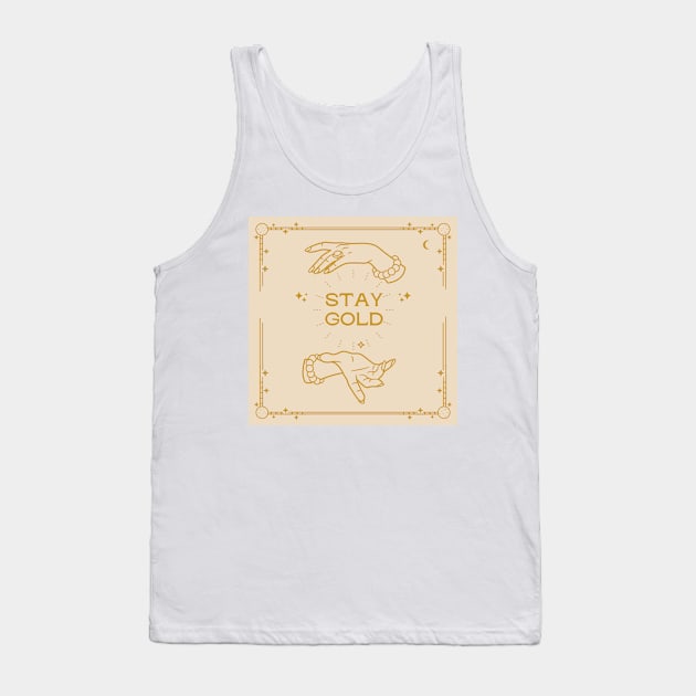 BTS stay gold Tank Top by little-axii